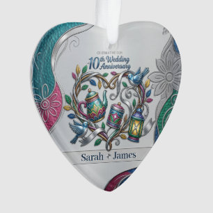 10. Hochzeitsjubiläum Wir tun es immer noch Foto-D Ornament
