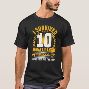10. Hochzeitstag, 10 Jahre Verheiratet, Husban T-Shirt