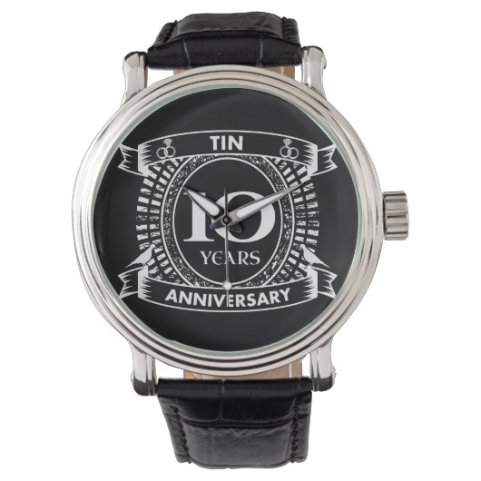 10. Hochzeitstag Armbanduhr (Vorderseite)