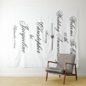10. Hochzeitstag Chic Foto Stand Hintergrund Wandteppich (Beispiel (Horizontal))