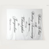 10. Hochzeitstag Chic Foto Stand Hintergrund Wandteppich (Vorderseite (Horizontal))
