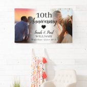 10. Hochzeitstag Custom 2 Foto Collage Banner (Insitu)