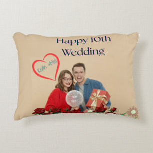 10. Hochzeitstag Dekokissen