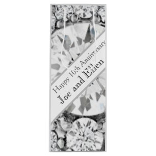 10. Hochzeitstag Diamond Geschenktüte Für Weinflaschen