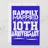 10. Hochzeitstag Einladung (Vorderseite)