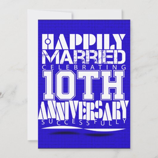 10. Hochzeitstag Einladung (Vorderseite)