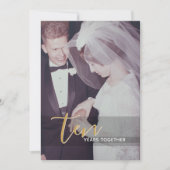 10. Hochzeitstag & Foto Einladung (Vorderseite)