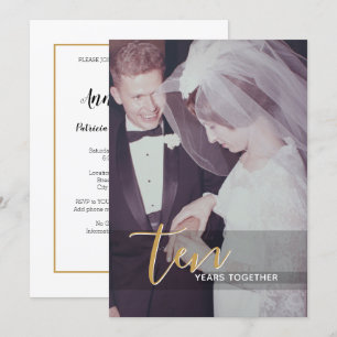 10. Hochzeitstag & Foto Einladung