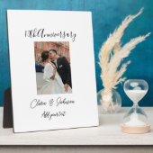 10. Hochzeitstag Foto Name Paar Romanti Fotoplatte (Seite)