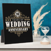 10. Hochzeitstag Fotoplatte (Seite)