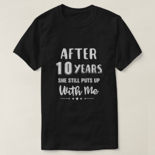10. Hochzeitstag Funny Husband Geschenk T-Shirt