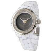 10. Hochzeitstag Geschenk. Name/Datum bearbeiten Armbanduhr (Schrägansicht)