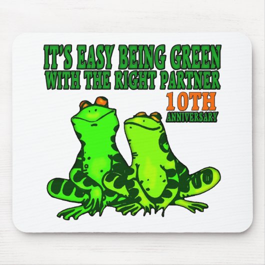 10. Hochzeitstag-Geschenke Mousepad (Vorne)