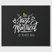 10. Hochzeitstag Geschenkpapier (Flach)