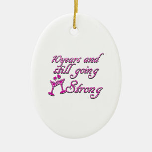 10. Hochzeitstag Keramik Ornament