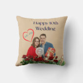 10. Hochzeitstag Kissen (Rückseite)