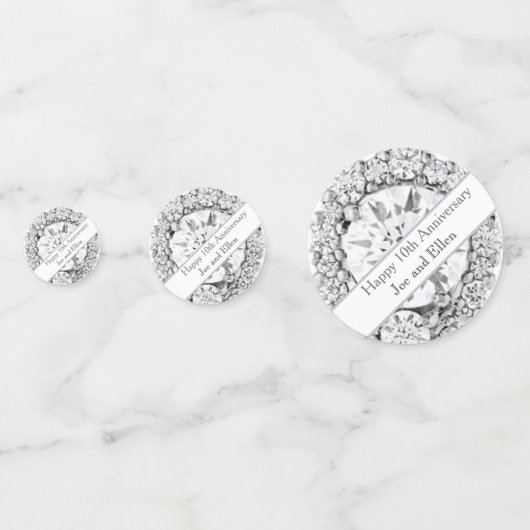 10. Hochzeitstag Konfetti (Rückseiten)