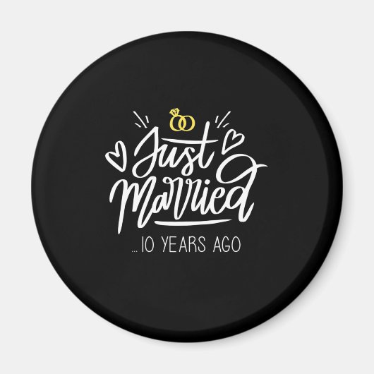 10. Hochzeitstag Magnet (Vorne)