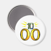 10 Hochzeitstag Magnet (Vorderseite/Rückseite)