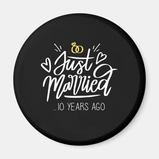 | 10. Hochzeitstag Magnet (Vorne)