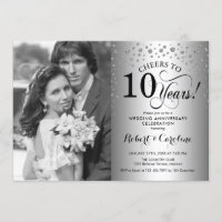 10. Hochzeitstag mit Foto - Silber
