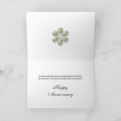 10. Hochzeitstag mit Spitzen und Perlen Karte (Innenseite)