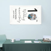 10. Hochzeitstag Name Foto fett Brief st Banner (Messeveranstaltung)