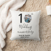 10. Hochzeitstag Name Foto fett Brief st Kissen (Decke)