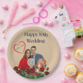 10. Hochzeitstag Pappteller (Party)