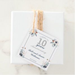 10. Hochzeitstag Party bis 10 Jahre Geschenkanhänger