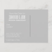 10. Hochzeitstag, Peony Save the Date 1 Ankündigungspostkarte (Rückseite)