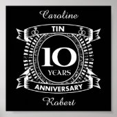 10. Hochzeitstag Poster (Vorne)