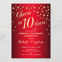 10. Hochzeitstag - Red & Gold