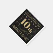 10. Hochzeitstag Serviette (Ecke)