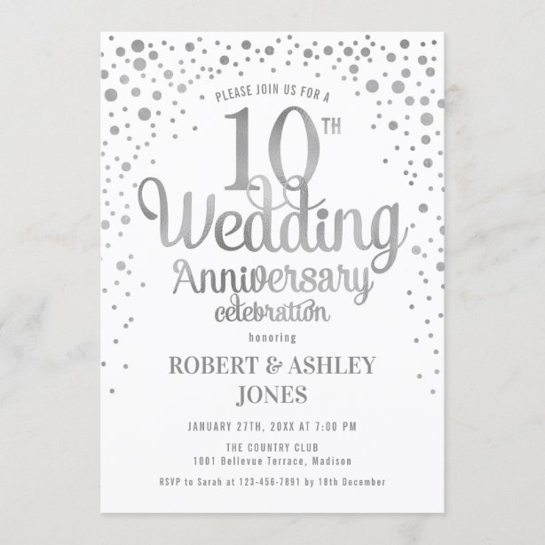 Witzige Einladung 10 Hochzeitstag