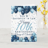 10. Hochzeitstag Son-Tochter Karte (Gelbe Blume)