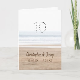 10. Hochzeitstag Surfstrand Karte