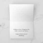 10. Hochzeitstag Tante & Onkel Rose Karte (Innenseite)