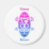 10. Hochzeitstag TIN ALUMINUM Magnet (Vorne)