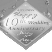 10. Hochzeitstag Tischdecke (Schrägansicht)