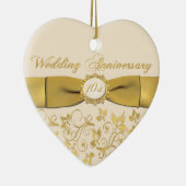 10. Hochzeitstag-Weihnachtsverzierung Keramik Ornament (Rechts)