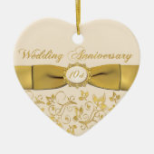 10. Hochzeitstag-Weihnachtsverzierung Keramik Ornament (Vorne)