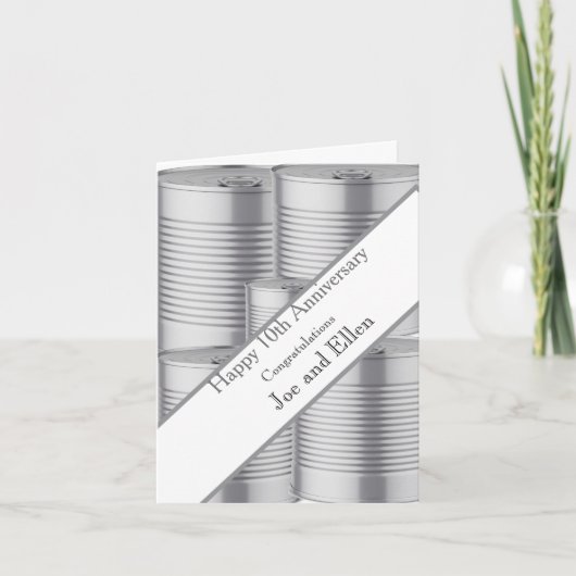 10. Hochzeitstag, Zehnjahresfeier Karte (Vorderseite)