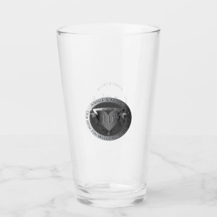 10. Hochzeitstag Zinn-Medaille Glas