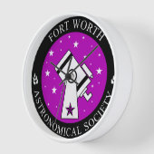 10" Holzuhr mit Holzrahmen Uhr (Winkel)