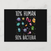 10 Human 90 Bacteria Microbiology Print Geschenk T Postkarte (Vorderseite)