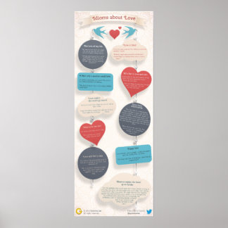 10 Idiome über Liebe Poster