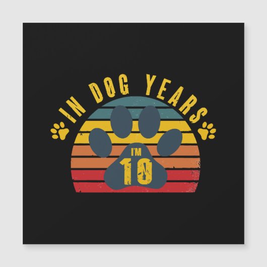 10 in Hundebahnen Magnetkarte (Vorderseite)