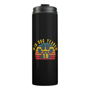 10 in Hundejahren Thermosbecher