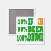 10 % Irland Magnet (Vorderseite/Rückseite)